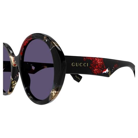 Occhiali da sole Gucci GG1628S 001 Avana Nero E Glitter Lucido 